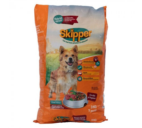 Сухий корм для собак SKIPPER 3 кг (яловичина та овочі)
