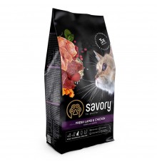 Сухий корм для котів Savory Adult Cat Steril Fresh 2 кг - ягня та курка