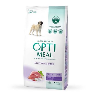 OptiMeal Duck Small Adult Dog - сухий корм з качкою для собак малих порід, 1,5кг 
