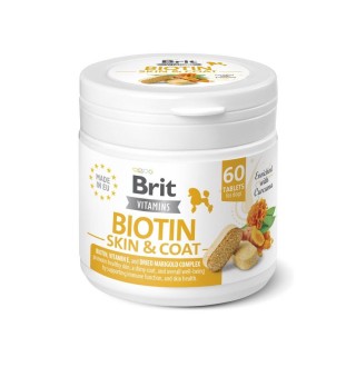 Вітаміни для собак Brit Vitamins Biotin Skin & Coat Care 120 г 60 таблеток