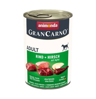 Вологий корм для собак Animonda GranCarno Adult 400 г - яловичина та оленина