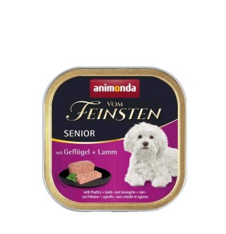 Вологий корм для собак Animonda Vom Feinsten Senior 150 г - птах і ягня