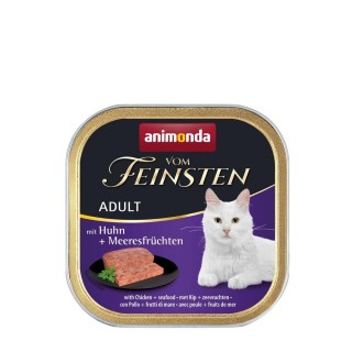 Вологий корм для котів Animonda Vom Feinsten Adult 100 г - курка та морепродукти