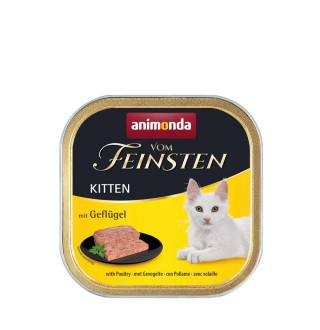 Animonda Vom Feinsten Kitten with Poultry - вологий корм паштет з пташиним м'ясом для кошенят, 100г