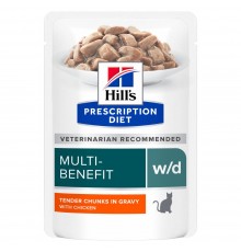 Вологий корм для котів Hill's Prescription Diet Multi-Benefit w/d pouch 85 г - курка