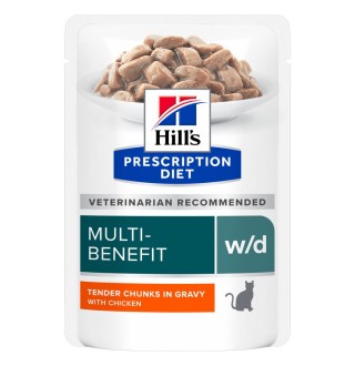 Вологий корм для котів Hill's Prescription Diet Multi-Benefit w/d pouch 85 г - курка