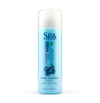 TropiClean SPA Tear Stain Facial Cleanser - гель для вмивання потьоків навколо очей з ароматом чорниці для собак і котів, 236мл