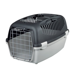 Контейнер-переноска для собак та котів вагою до 12 кг Trixie «Capri 3 Open Top» 40 x 38 x 61 см (сіра)