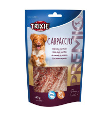 Ласощі для собак Trixie PREMIO Carpaccio 40 г (качка та риба)