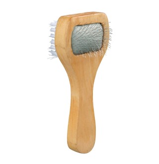 Щітка-пуходерка Trixie дерев'яна двостороння 6 см / 13 см