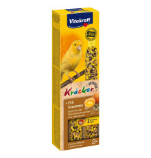 Ласощі для канарок Vitakraft «Kracker Original + Egg & Grass Seeds» 54 г / 2 шт. (яйце та насіння)