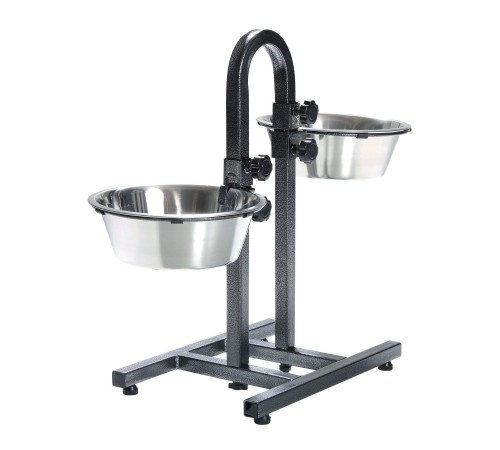 Стійка з мисками для собак Trixie 2 x 2,8 л / 24 см, h=43 см