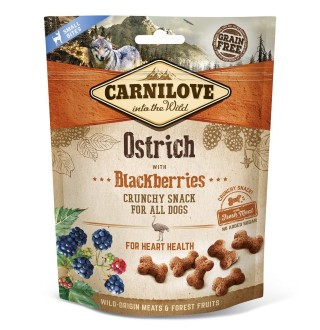 Ласощі для собак Carnilove Ostrich with Blackberries 200 г (для здоров'я серця)