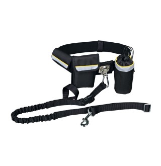 Ремінь поясний з повідцем Trixie нейлон (чорний)