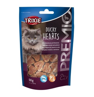 Ласощі для котів Trixie PREMIO Hearts 50 г (качка та риба)
