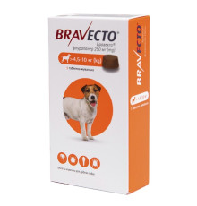 Таблетки для собак Bravecto від 4,5 до 10 кг, 1 шт