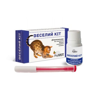 Фітокомплекс для котів PROVET «Веселий Кіт» 20 мл + шприц (для підтримки сечовивідної системи)