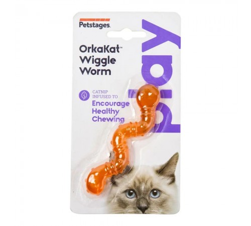 Іграшка для котів Petstages Orkakat Catnip Wiggle Worm 10 см