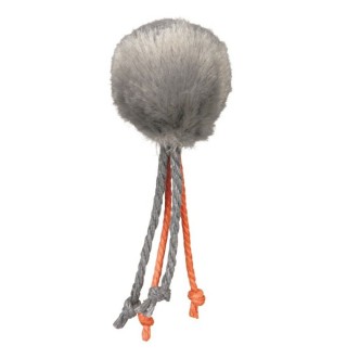 Іграшка для котів Trixie М'яч з брязкальцем та пір'ям d=4 см (плюш, кольори в асортименті)