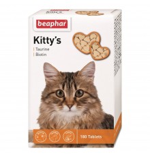 Вітаміни для котів Beaphar для котів Kitty's + Taurine + Biotine 180 таблетки