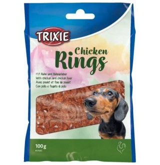 Ласощі для собак Trixie «Chicken Rings», 100 г (курка)