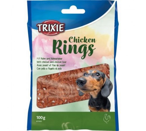 Ласощі для собак Trixie «Chicken Rings», 100 г (курка)