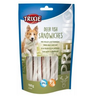 Ласощі для собак Trixie PREMIO Deer Fish Sandwiches, 100 г (оленина)