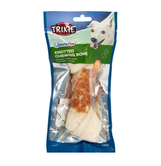 Ласощі для собак Trixie Кістка для чищення зубів з куркою Denta Fun 18 см 120 г