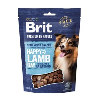 Ласощі для cобак Brit Premium Semi-moist Snacks 180 г - ягня та обліпиха