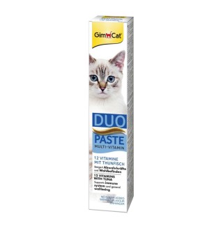 Ласощі для котів GimCat Duo Paste Multi-vitamin 12 vitamins 50 г - тунець