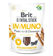 Ласощі для собак Brit Dental Stick Immuno 251 г 7 шт - пробіотики та кориця