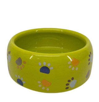 Миска керамічна KARO CRAFT Лапки 250 мл - зелений