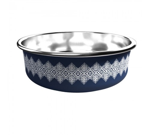 Миска металева ArjanImpex Fusion Boho Ethnic 280 мл / 11 см - синій