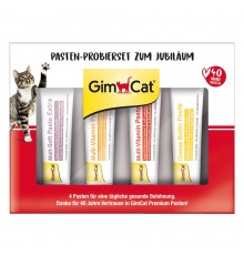 Набір паст для котів GimCat Pasten-Probierset Zum Jubilaum 4х15 г