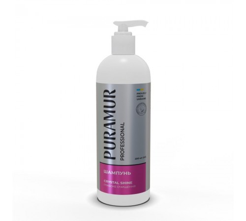 Шампунь для собак та котів Puramur Professional Crystal Shine глибоке очищення 200 мл