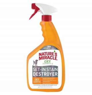 Спрей-знищувач Nature's Miracle «Set-In Stain Destroyer. Oxy Formula» для видалення плям і запахів від собак, з формулою активного кисню 946 мл