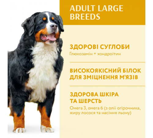 Сухий корм для дорослих собак великих порід Optimeal 12 кг (курка)