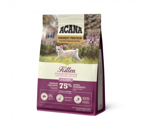 Сухий корм для кошенят Acana Highest Protein Kitten 1,8 кг - асорті