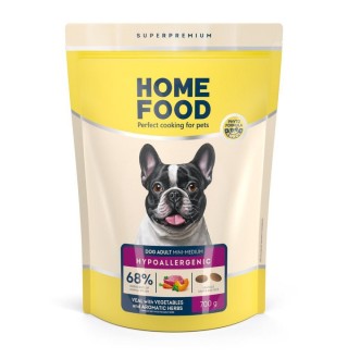 Home Food Hypoallergenic - сухий корм з телятиною, овочами і травами для дорослих собак дрібних і середніх порід, 700г