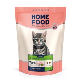 Home Food Fresh Chicken Kitten - сухий корм з куркою для кошенят, 400г
