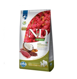 Farmina N&D Quinoa GF Skin&Coat Adult Medium&Maxi Duck - сухий беззерновий корм із качкою та кіноа для дорослих собак середніх і великих порід при харчовій алергії, 7кг
