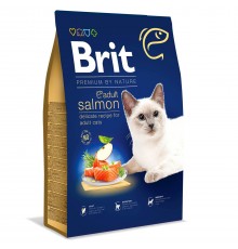 Сухий корм для котів Brit Premium by Nature Cat Adult Salmon 8 кг - лосось