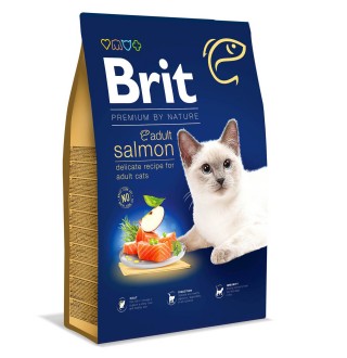 Сухий корм для котів Brit Premium by Nature Cat Adult Salmon 8 кг - лосось