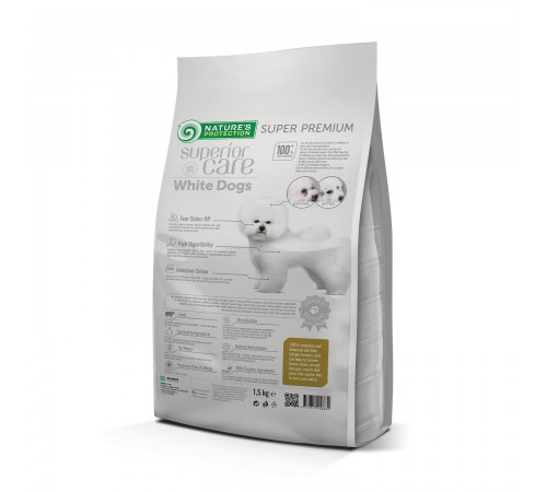 Сухий корм для собак Nature's Protection Superior Care White Dogs Adult Small and Mini Breeds 1,5 кг - ягня