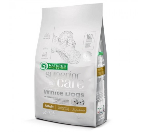 Сухий корм для собак Nature's Protection Superior Care White Dogs Adult Small and Mini Breeds 1,5 кг - ягня