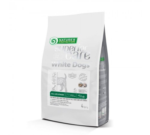 Сухий корм для собак Nature's Protection Superior Care White Dogs All Sizes and Life Stages 4 кг - комахи