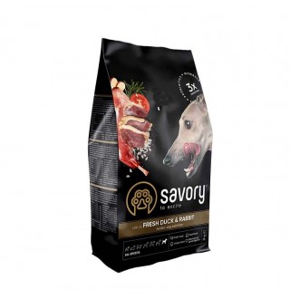 Сухий корм для собак Savory All Breed 3 кг - кролик та качка