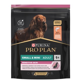 Purina Pro Plan Small and Mini Sensitive Skin - сухий корм з лососем для собак дрібних і мініатюрних порід з чутливою шкірою, 700г
