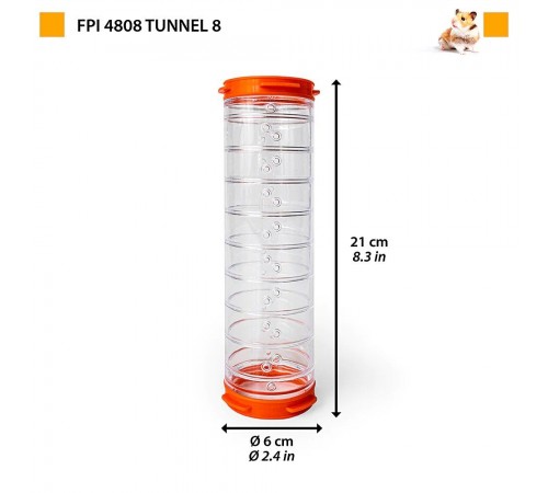 Тунель для гризунів Ferplast «Fpi 4808 Tunnel 8» 21 см / d = 6 см