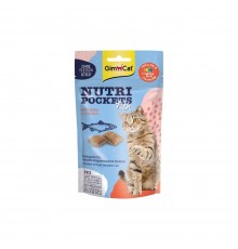 Вітамінні ласощі для котів GimCat Nutri Pockets Лосось + Мультивітамін 60 г